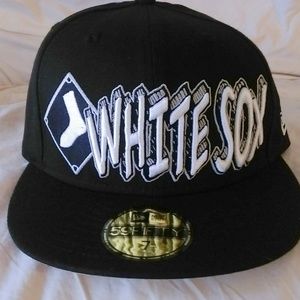 MLB White Sox Flat Brim Hat